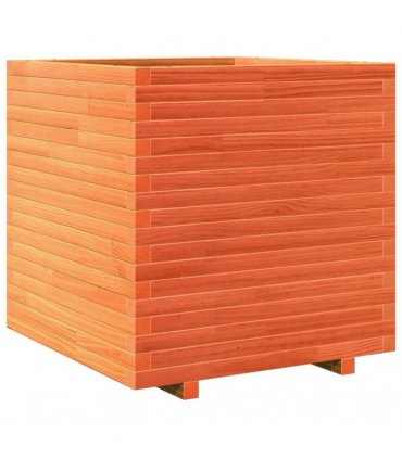 vidaXL Garden Planter Wax Brown 70x70x72 cm Solid Wood Pine