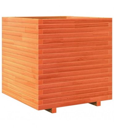 vidaXL Garden Planter Wax Brown 70x70x72 cm Solid Wood Pine