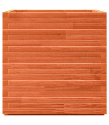 vidaXL Garden Planter Wax Brown 70x70x72 cm Solid Wood Pine