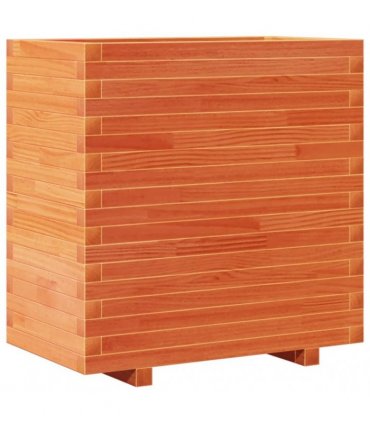 vidaXL Garden Planter Wax Brown 70x40x72 cm Solid Wood Pine
