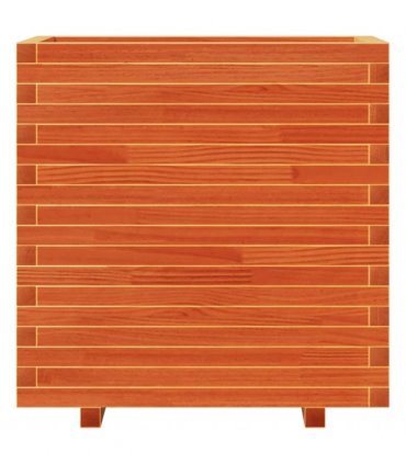 vidaXL Garden Planter Wax Brown 70x40x72 cm Solid Wood Pine