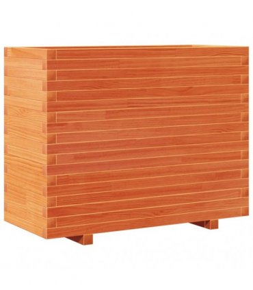 vidaXL Garden Planter Wax Brown 90x40x72 cm Solid Wood Pine