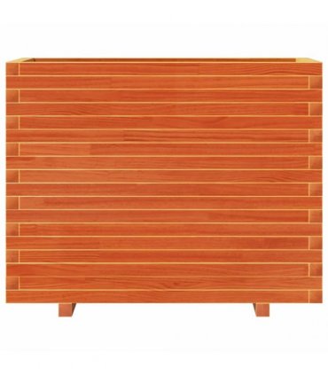 vidaXL Garden Planter Wax Brown 90x40x72 cm Solid Wood Pine