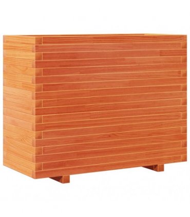 vidaXL Garden Planter Wax Brown 90x40x72 cm Solid Wood Pine