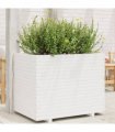 vidaXL Garden Planter White 90x60x72 cm Solid Wood Pine