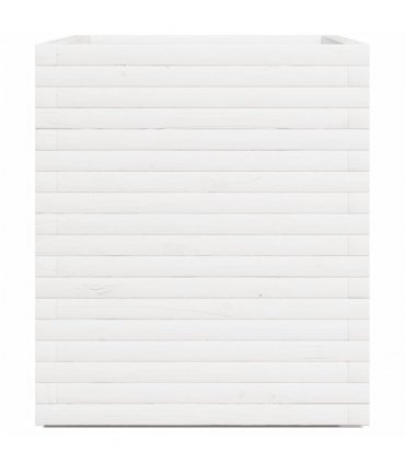 vidaXL Garden Planter White 90x60x72 cm Solid Wood Pine