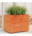 vidaXL Garden Planter Wax Brown 90x60x72 cm Solid Wood Pine