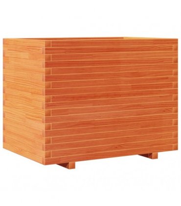 vidaXL Garden Planter Wax Brown 90x60x72 cm Solid Wood Pine