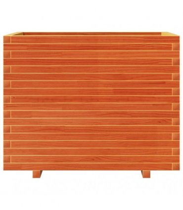 vidaXL Garden Planter Wax Brown 90x60x72 cm Solid Wood Pine