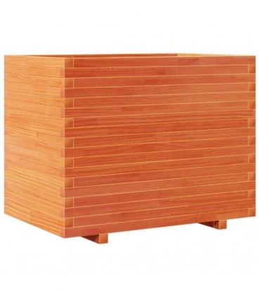 vidaXL Garden Planter Wax Brown 90x60x72 cm Solid Wood Pine
