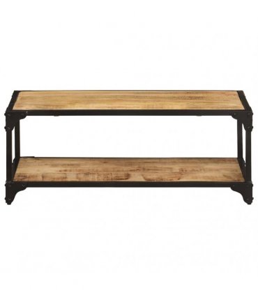 vidaXL Coffee Table 90x45x35 cm Solid Rough Mango Wood