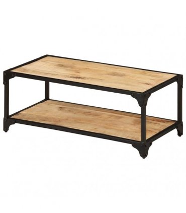 vidaXL Coffee Table 90x45x35 cm Solid Rough Mango Wood