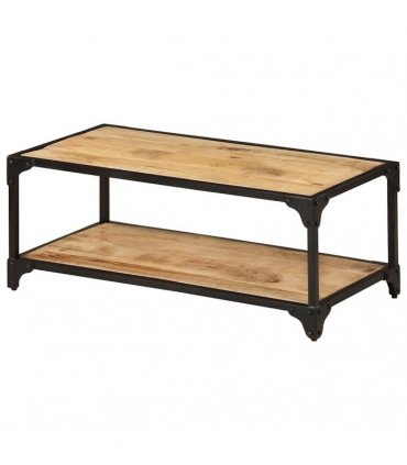 vidaXL Coffee Table 90x45x35 cm Solid Rough Mango Wood