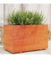 vidaXL Garden Planter Wax Brown 110x60x72 cm Solid Wood Pine