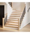 vidaXL Stair Treads 12 pcs Untreated 110x30x2 cm Solid Wood Oak
