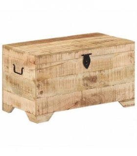 vidaXL Storage Chest Solid Rough Mango Wood