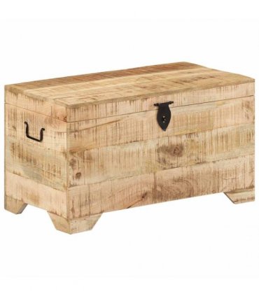 vidaXL Storage Chest Solid Rough Mango Wood