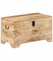 vidaXL Storage Chest Solid Rough Mango Wood