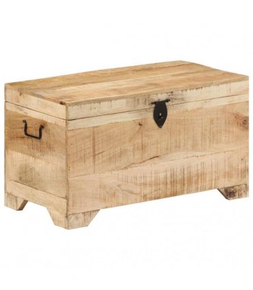 vidaXL Storage Chest Solid Rough Mango Wood