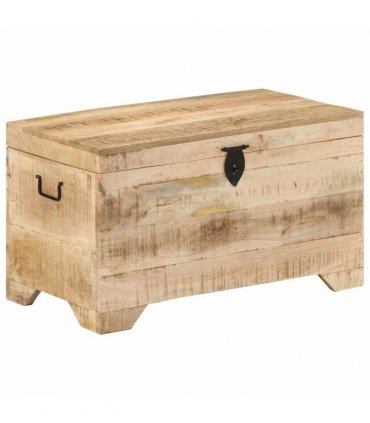 vidaXL Storage Chest Solid Rough Mango Wood