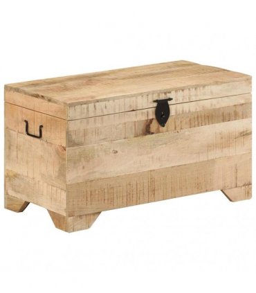 vidaXL Storage Chest Solid Rough Mango Wood