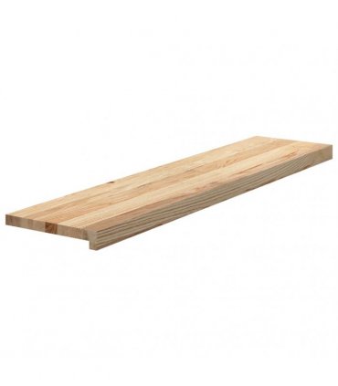 vidaXL Stair Treads 16 pcs Untreated 110x25x2 cm Solid Wood Oak