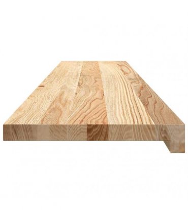 vidaXL Stair Treads 20 pcs Untreated 120x30x2 cm Solid Wood Oak