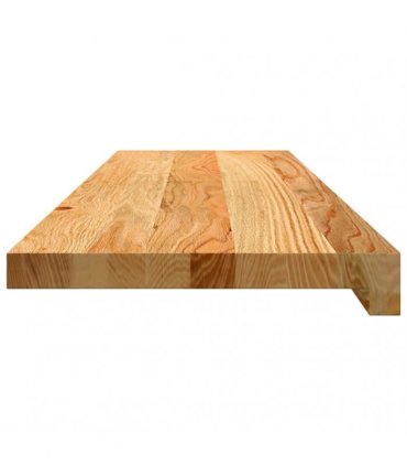 vidaXL Stair Treads 4 pcs Light Brown 90x30x2 cm Solid Wood Oak
