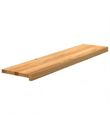 vidaXL Stair Treads 4 pcs Light Brown 100x30x2 cm Solid Wood Oak