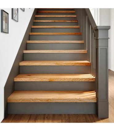 vidaXL Stair Treads 8 pcs Light Brown 100x30x2 cm Solid Wood Oak