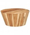 vidaXL Coffee Table Ø65x31 cm Solid Acacia Wood