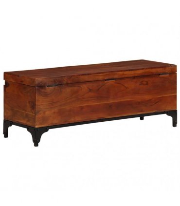 vidaXL Storage Trunk 110x35x41 cm Solid Acacia Wood
