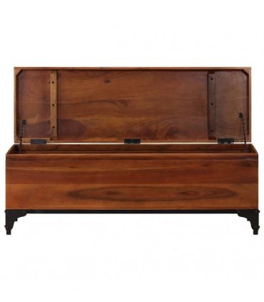 vidaXL Storage Trunk 110x35x41 cm Solid Acacia Wood
