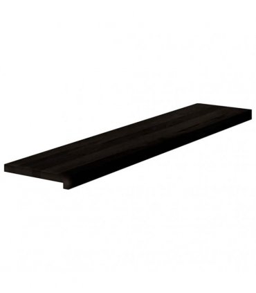 vidaXL Stair Treads 16 pcs Brown Black 120x30x2 cm Solid Wood Oak