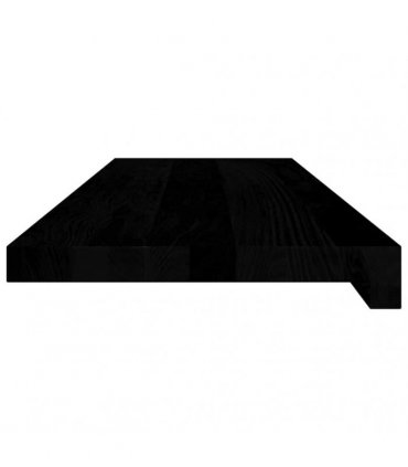 vidaXL Stair Treads 20 pcs Brown Black 80x25x2 cm Solid Wood Oak