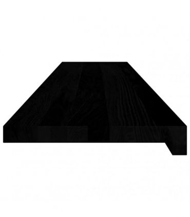 vidaXL Stair Treads 20 pcs Brown Black 120x30x2 cm Solid Wood Oak