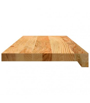 vidaXL Stair Treads 2 pcs Light Brown 70x25x2 cm Solid Wood Oak