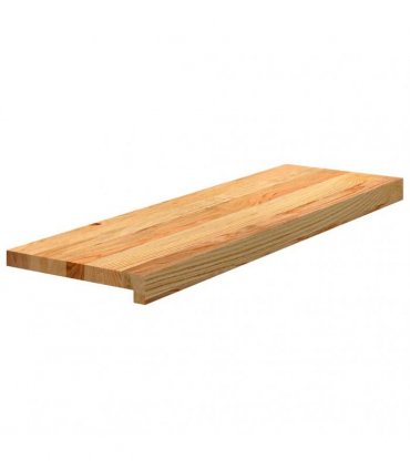 vidaXL Stair Treads 2 pcs Light Brown 80x30x2 cm Solid Wood Oak