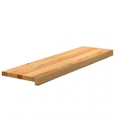 vidaXL Stair Treads 2 pcs Light Brown 90x30x2 cm Solid Wood Oak