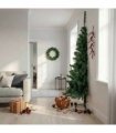 vidaXL Artificial Half Christmas Tree with Stand Green 240 cm PVC