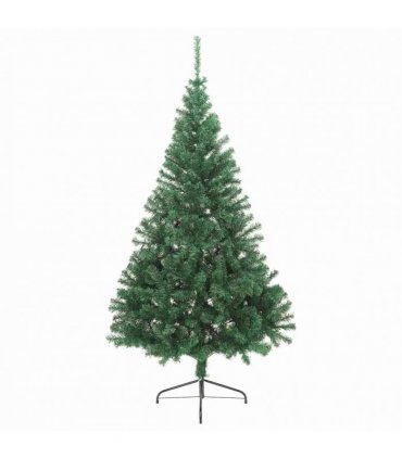 vidaXL Artificial Half Christmas Tree with Stand Green 240 cm PVC