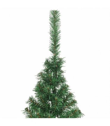 vidaXL Artificial Half Christmas Tree with Stand Green 240 cm PVC