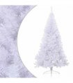 vidaXL Artificial Half Christmas Tree with Stand White 240 cm PVC