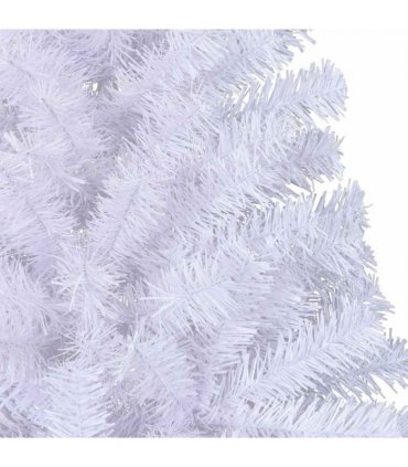 vidaXL Artificial Half Christmas Tree with Stand White 240 cm PVC