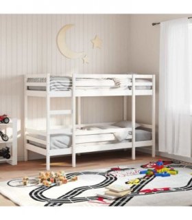 vidaXL Bunk Bed without Mattress White 90x200 cm Solid Wood Pine
