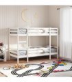 vidaXL Bunk Bed without Mattress White 90x200 cm Solid Wood Pine