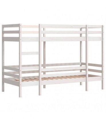 vidaXL Bunk Bed without Mattress White 90x200 cm Solid Wood Pine