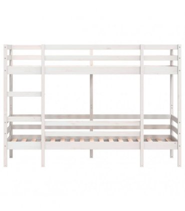 vidaXL Bunk Bed without Mattress White 90x200 cm Solid Wood Pine