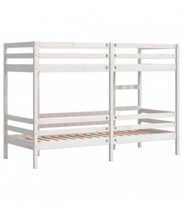 vidaXL Bunk Bed without Mattress White 90x200 cm Solid Wood Pine