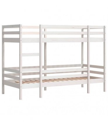 vidaXL Bunk Bed without Mattress White 90x190 cm Solid Wood Pine